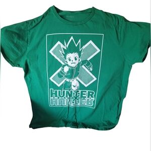 Hunter x Hunter Anime Green Short Sleeve Shirt